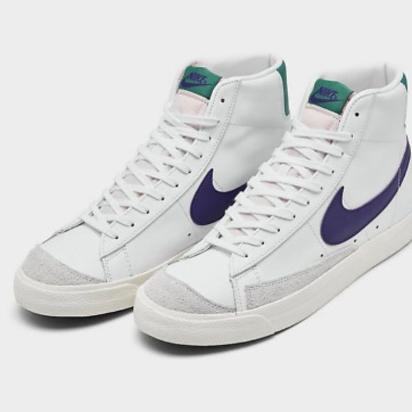 Nike Blazer Mid '77 VNTG Joker DO1157 100 White Court Purple Green Size 15 Mens - Picture 4 of 6